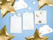 Picture of TREAT BAGS LITTLE STAR 13X14CM - 6 PACK